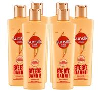 Sunsilk Bye Bye Danni Shampoo Nutriente Rafforzante per Capelli Danneggiati e Spenti con Acido Ialuronico e Ceramide - 6 Flaconi da 220ml