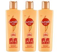 Sunsilk Bye Bye Danni Shampoo Nutriente Rafforzante per Capelli Danneggiati e Spenti con Acido Ialuronico e Ceramide - 3 Flaconi da 220ml