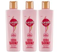 Sunsilk Idra Boom Shampoo per Capelli Secchi e Sfibrati Formula Super Fusion 72h con Acido Ialuronico e Collagene Azione Idratante Anti Effetto Crespo - 3 Flaconi da 220ml
