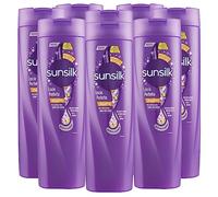 Sunsilk Liscio Perfetto Shampoo per Capelli Lisci Formula Active Fusion con Olio di Argan Proteine della Seta e Biotina Azione Anti Crespo - 8 Flaconi da 400ml