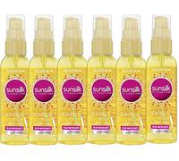 Sunsilk, Olio Scintille di Luce, Olio Solare Capelli Opachi e Spenti, Contrasta l'Effetto Crespo e Protegge dai Raggi Solari, con Olio d'Argan, Nutre e Idrata Intensamente, 6 Pezzi da 75ml