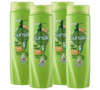Sunsilk Sciolti e Fluenti Shampoo e Balsamo 2in1 per Tutti i Tipi di Capelli con Tea Tree Arginina e Biotina - 4 Flaconi da 250ml