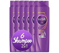 6pz SUNSILK SHAMPOO E BALSAMO PER CAPELLI 2IN1 LISCIO PERFETTO 2IN1 Nuovo 250 ml