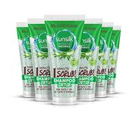 Sunsilk, Shampoo Detox, Scrub Capelli Aloe Vera, Shampoo Scrub per Cute e Capelli Disidratati, con 93% di Ingredienti di Origine Naturale*, Senza Siliconi e Oli Minerali, 6 Pezzi da 200ml