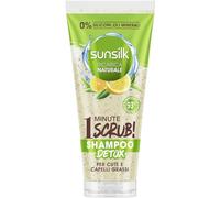 3pz SUNSILK 1 MINUTE SCRUB shampoo detox capelli grassi TE' VERDE & LIMONE 200ml