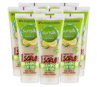Sunsilk Shampoo Scrub Detox Ricarica Naturale per Cute e Capelli Grassi con Tè Verde e Limone Ingredienti di Origine Naturale Senza Siliconi - 8 Flaconi da 200ml