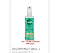 SUNSILK SPRAY RAVVIVA RICCI RICCI DA SOGNO CON OLIO DI MACADAMIA 150 ML PEZZI 2