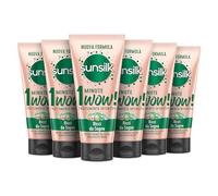 Sunsilk, Trattamento Intensivo 1 Minute Wow, Maschera Capelli Ricci, Linea Ricci da Sogno, Maschera Capelli Ristrutturante, con Olio di Macadamia, Elastina e Biotina, 6 Pezzi da 180ml