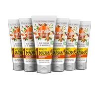 Sunsilk, Trattamento Intensivo 1 Minute Wow, Maschera Capelli Secchi, con Olio d'Argan e Mandorle, 98% di Ingredienti di Origine Naturale, Senza Siliconi, Coloranti e Oli Minerali, 6 Pezzi da 180ml