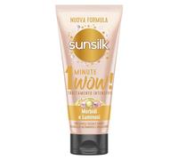 Sunsilk, Trattamento Intensivo 1 Minute Wow, Maschera Capelli Secchi, Linea Morbidi e Luminosi, Trattamento Capelli Danneggiati, con Oli Nutrienti, Cheratina e Biotina, 180ml