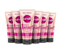 Sunsilk, Trattamento Intensivo 1 Minute Wow, Maschera Capelli Secchi, Linea Scintille di Luce, Trattamento Capelli Danneggiati, con Olio di Jojoba, Collagene e Biotina, 6 Pezzi da 180ml