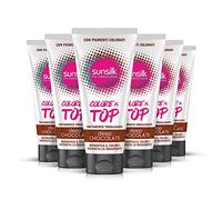 Sunsilk, Trattamento Tonalizzante Deep Chocolate, Tonalizzante Capelli Castani con Olio di Argan e Pigmenti Rossi e Blu, Contrasta lo Sbiadimento, per Capelli Visibilmente Brillanti, 6 Pezzi da 180ml