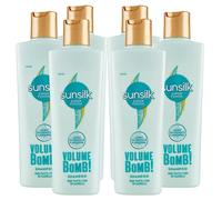 Sunsilk Volume Bomb Shampoo per Tutti i Tipi di Capelli Formula Super Fusion 24h con Acido Ialuronico e Arginina Azione Idratante Volumizzante - 6 Flaconi da 220ml