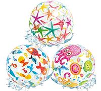SUNSK Pallone da Spiaggia Palloni Oceano Pallone da Spiaggia Gonfiabile Palloni Feste in Piscina in Spiaggia Estiva Giocattolo Gonfiabile 3 Pezzi