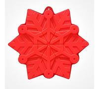 SUNSK Stampo per Torta in Silicone Fiocco di Neve Natale Teglie da Forno Silicone Cake Molds Antiaderente Teglie per Quiche Pasticci Crostate Cioccolato Dolci