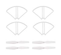 SUNSKYLY 2 paia di eliche e 4 anelli di protezione, lame per Drone compatibili con SJR/C S20W Potensic T25 HS120D Quadcopter RC, parti modello RC