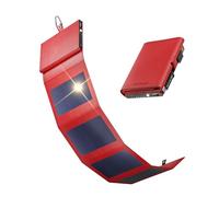 Sunslice I Photon Power Bank Solare con Tecnologia SunPower, Caricabatterie da Tasca per Telefono, Ideale per Campeggio e Escursioni, Compatibile con Tutte le Marche di Smartphone, Rosso