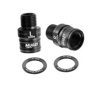 SunsoilGiant 2 Pezzi di Estensori per Pedali da Bicicletta da 20 Mm, Estensioni per ASSE del Pedale, Parti Robuste per Bicicletta, Adattatori per Pedali per, Nero