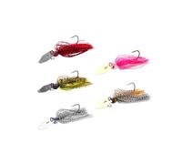 SunsoilGiant 5 Pezzi Esca da Pesca Jig Gancio Jighead Swimbait Artificiale Accessori Silicone per Pesca E Seppie Adatto a Pesca in Barca Casa Collezione, 18g