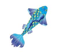 SunsoilGiant Aquilone a Forma di Carpa Koi, Portatile, Facile da Montare, per Bambini, da Spiaggia, per Adulti, da Giardino E da Giardino, per Viaggi E per Il Prat, Blu
