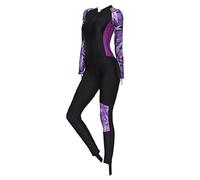SunsoilGiant Muta da Sub Integrale Dive Skins per Donne Adulte, Manica Lunga, Protezione, Asciugatura Rapida, Viola M