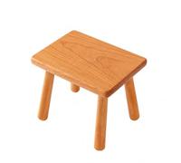 SunsoilGiant Poggiapiedi Basso Legno | Già Assemblato, Sgabello per Bambini in Legno di Ciliegio, Robusto, area giochi, Mettersi le Scarpe