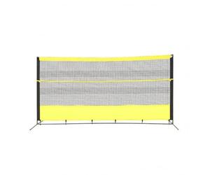 SunsoilGiant Rete Tennis per Esercizi Ripetuti con Tubo Ferro E Tessuto Oxford 420D Rinforzo Cuciture Doppie Design Visivo Chiaro per Sedute Solitarie E Controllo Tempismo Adatto Tornei