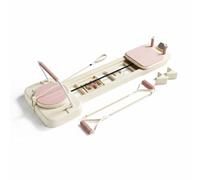 SunsoilGiant Tavola Pilates con Scorrimento E Base Antiscivolo per Ginnastica Dolce Rieducazione Posturale Compatto con Maniglie Elastici Adatta per Muscoli Addominali E Dorsali