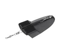 SunsoilGiant Trolling Board Planer Board Diver Board Trolling Paravane Progettato per Garantire Movimenti Ondulati del Pesce Esca Resistente agli Urti E Facile da, Nero