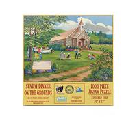 SUNSOUT INC - Cena della domenica sul terreno - Puzzle da 1000 pezzi dell'artista: Peggy Myrick Knight - Dimensioni finite 50,8 x 68,6 cm - MPN# 22164