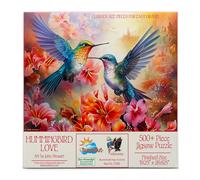 SUNSOUT INC - Hummingbird Love 500 pc Large Piece Jigsaw Puzzle by Artist: John