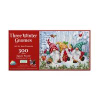 SUNSOUT INC - Three Winter Gnomes - 300 pc Christmas Jigsaw Puzzle by Artist: Je