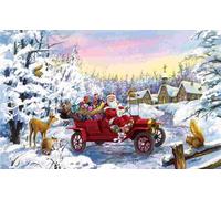 Sunsout - Puzzle Babbo Natale assolutamente moderno - 550 Pezzi