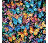 Sunsout - Puzzle Farfalle in vetro colorato - 500 Pezzi