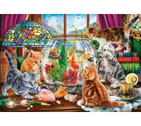 Sunsout - Puzzle Gattini e l'acquario - 500 Pezzi