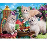 Sunsout - Puzzle Gattino Tea Party - 500 Pezzi