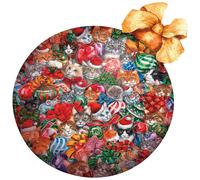 Sunsout - Puzzle Ornamento natalizio gatto - 750 Pezzi