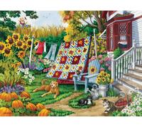 Sunsout - Puzzle Paese Autunno XXL - 500 Pezzi