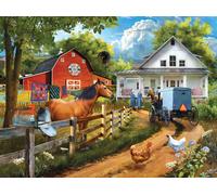 Sunsout - Puzzle Tom Wood - Aiutare i vicini - 1000 Pezzi