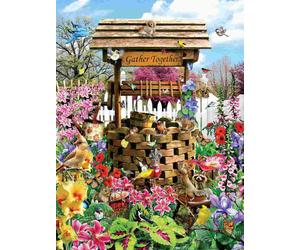 Sunsout - Puzzle Uccelli al pozzo dei desideri - 1000 Pezzi