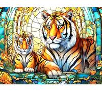 Sunsout - Puzzle Zoo - Tigri - 500 Pezzi