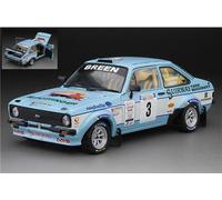 SUNSTAR 1/18 FORD ESCORT RS 1800 WEST WALES RALLY 2015 MODELLINO STATICO DIECAST