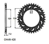 SUNSTAR 1-2502-57 Rocchetto per catena