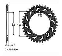 SUNSTAR 1-3100-40 Rocchetto per catena