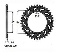 Pignone posteriore SUNSTAR SUNR1-3559-48
