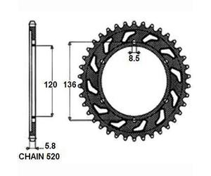 SUNSTAR 1-3511-37 Pignone catena