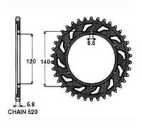 SUNSTAR 1-3517-44 Rocchetto per catena