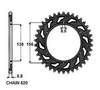 SUNSTAR 1-3631-46 Rocchetto per catena
