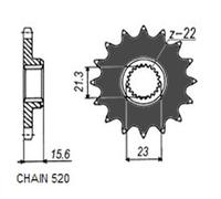 SUNSTAR 372-15 Pignone catena