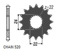 SUNSTAR 375-17 Pignone catena